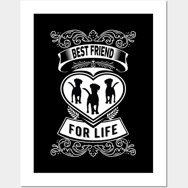 Best Friend for Life Sarcasm Cool Saying Wall Art by Fargo